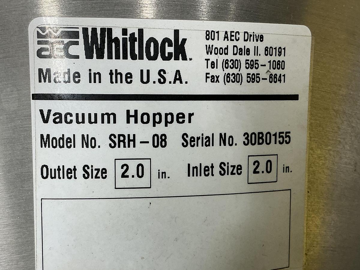 Used WHITLOCK SRH-08 VACUUM HOPPER USED #151736