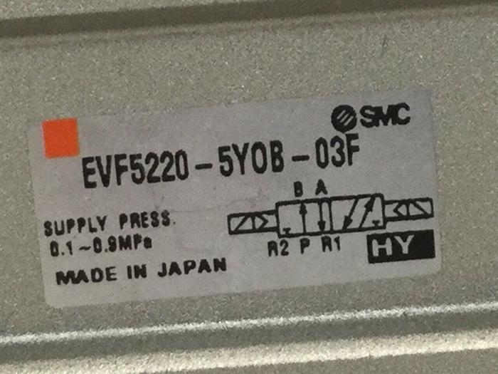 Used SMC Solenoid Valve EVF5220-5Y0B-03F #104139