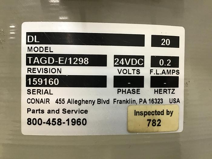 Used CONAIR Vacuum Hopper Receiver DL20 Used #139244