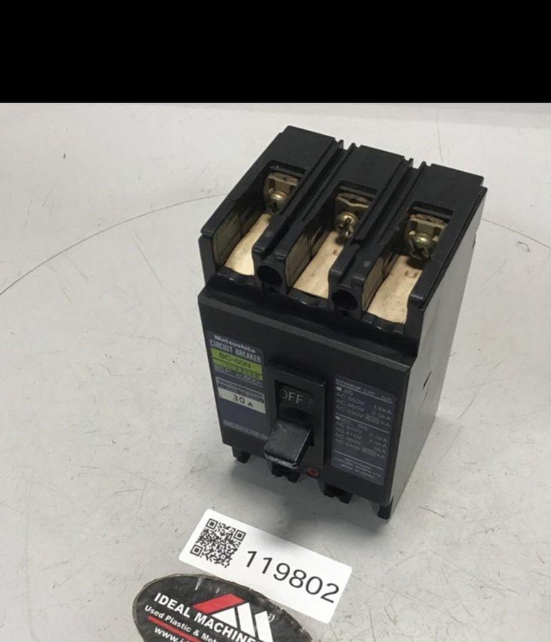 Used MATSUSHITA 30 Amp Circuit Breaker BC-50N-30-3P USED