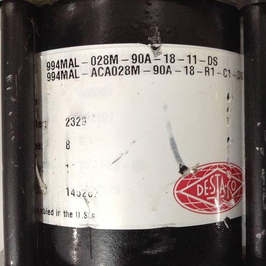 Used DESTACO Pneumatic Hold Clamp 994MAL-028M-90A-18-11-DS #90090