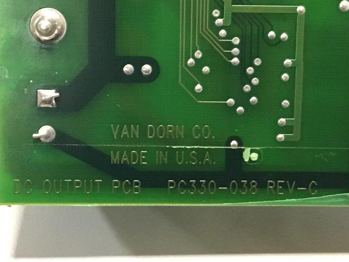 Used VAN DORN Pathfinder DC Output Board PC330-038 USED