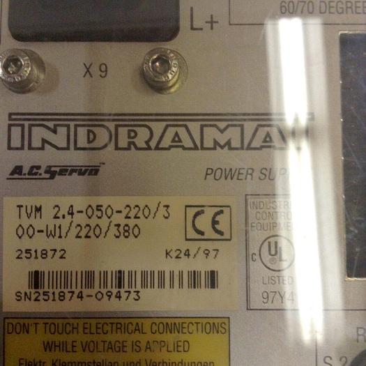 Used INDRAMAT AC Servo Power Supply TVM 2.4-050-220/300-W1/220/380 Used