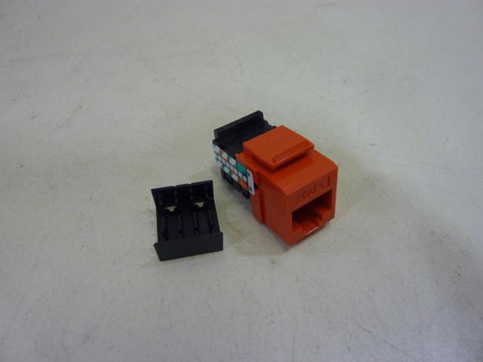 LEVITON Black Snap-In Jack 41108-RO5 #58117