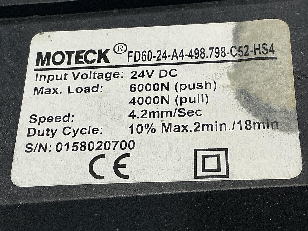 Used MOTECK FD60-24-A4-498.798-C52-HS4