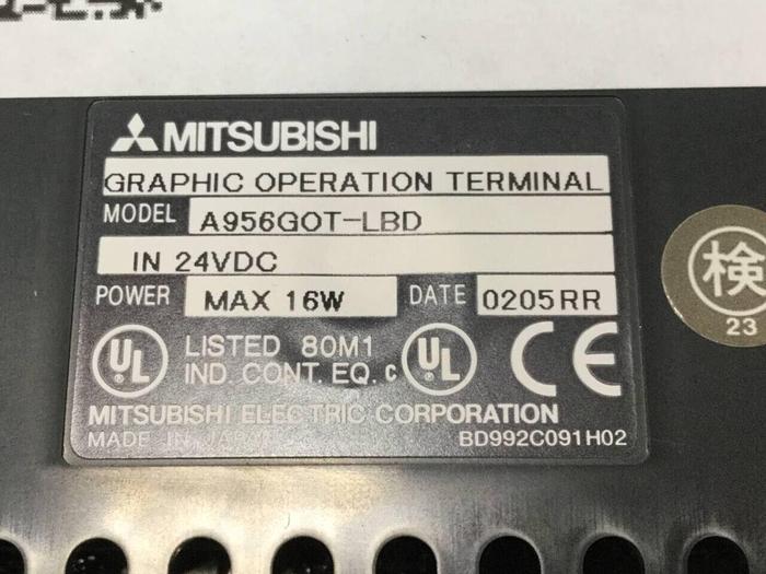Used MITSUBISHI Graphic Operation Terminal Panel A956GOT-LBD Used