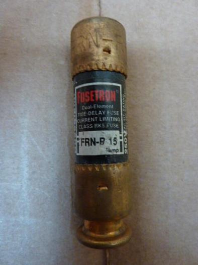 Used FUSETRON 15 Amp Fuse FRN-R-15 #26714