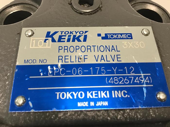 Used TOKIMEC Valve EPCG2-06-175-Y-13 Used #145516
