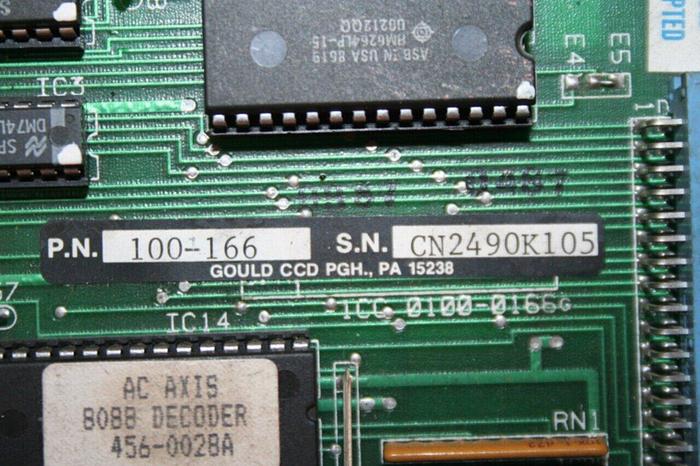 Used GOULD Circuit Board 100-166 Used