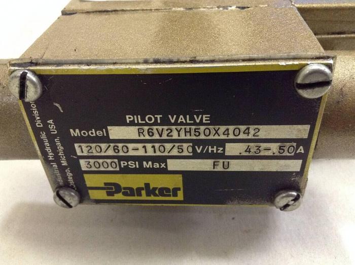 Used PARKER Pilot Valve R6V2YH50X4042 #68320