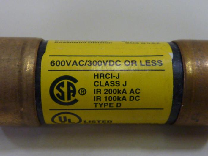 Used BUSSMANN 1 1/4 Amp Fuse LPJ-1-1/4SP #62283