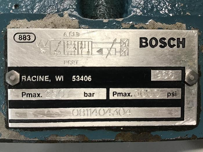 Used BOSCH Proportional  Servo Valve 0 811 404 304 Used #145593