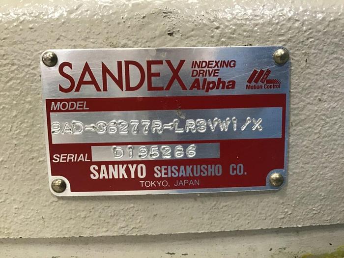 Used SANKYO Indexing Drive 9AD-06277R-LR3VW1/X Used