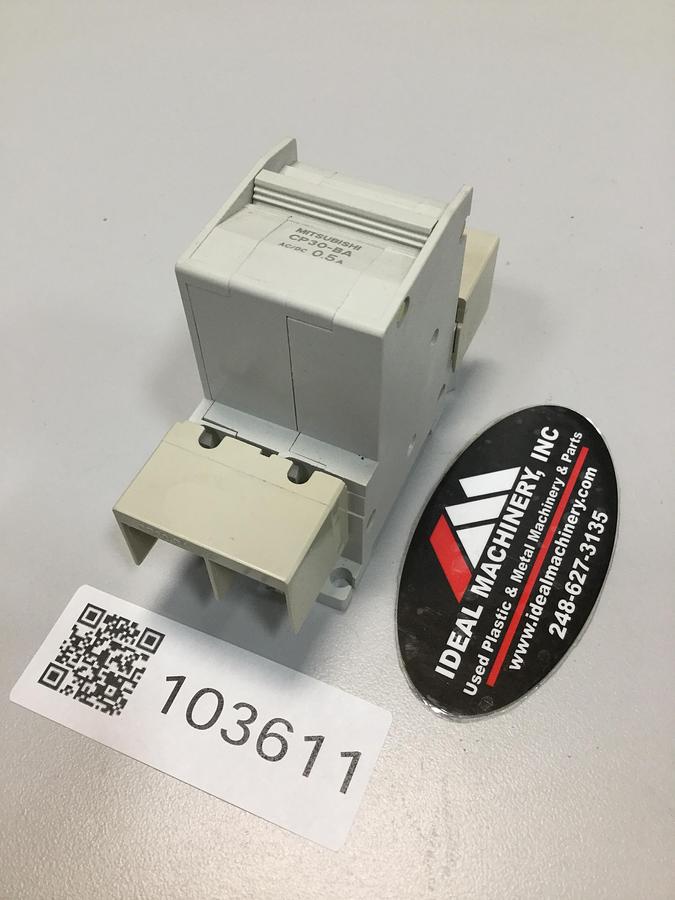 Used MITSUBISHI 0.5 Amp Circuit Protector CP30-BA-2P-0.5A USED