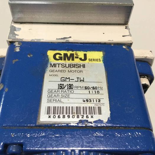 Used MITSUBISHI Gearmotor w/ Feed Throat Slide GM-JW USED