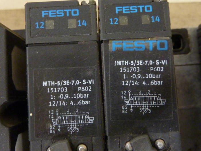 Used FESTO Control Block w/ Valves IFB8-03 #52789