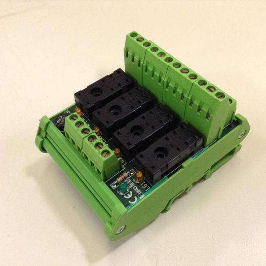 Used EUROTEK Four Channel Relay Breakout ET-MRZ04/24DC/2SC/N #82754