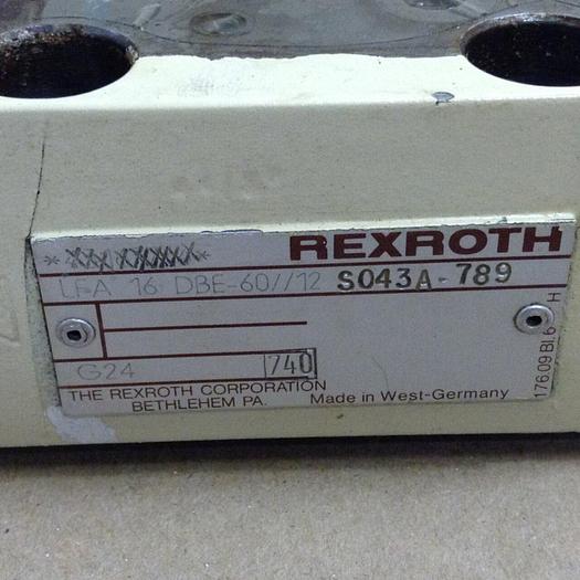 Used REXROTH Valve LFA16DBE60/12S043A-789 #78874