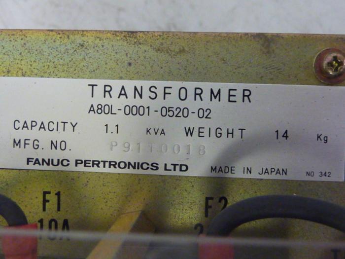 Used FANUC Line Reactor Transformer A80L-0001-0520-02 #51458