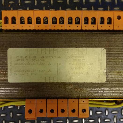 Used CECLA 5 kVA Transformer 47514 #82476