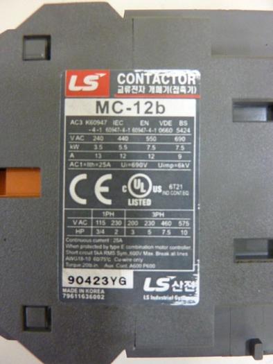 Used LS INDUSTRIAL SYSTEMS Contactor MC-12B #64230