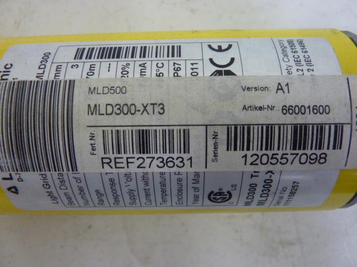 Used LEUZE Light Curtain Transmitter MLD300-XT3 #52326