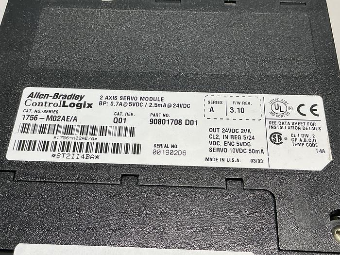 Used ALLEN BRADLEY 1756-M02AE/A