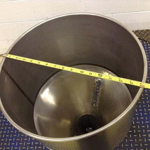 Used METAL FABRICATOR Stainless Steel Hopper HOPPER013 #82013