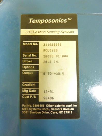 Used TEMPOSONICS INC Sensing System 311000000RCU0200 #5910