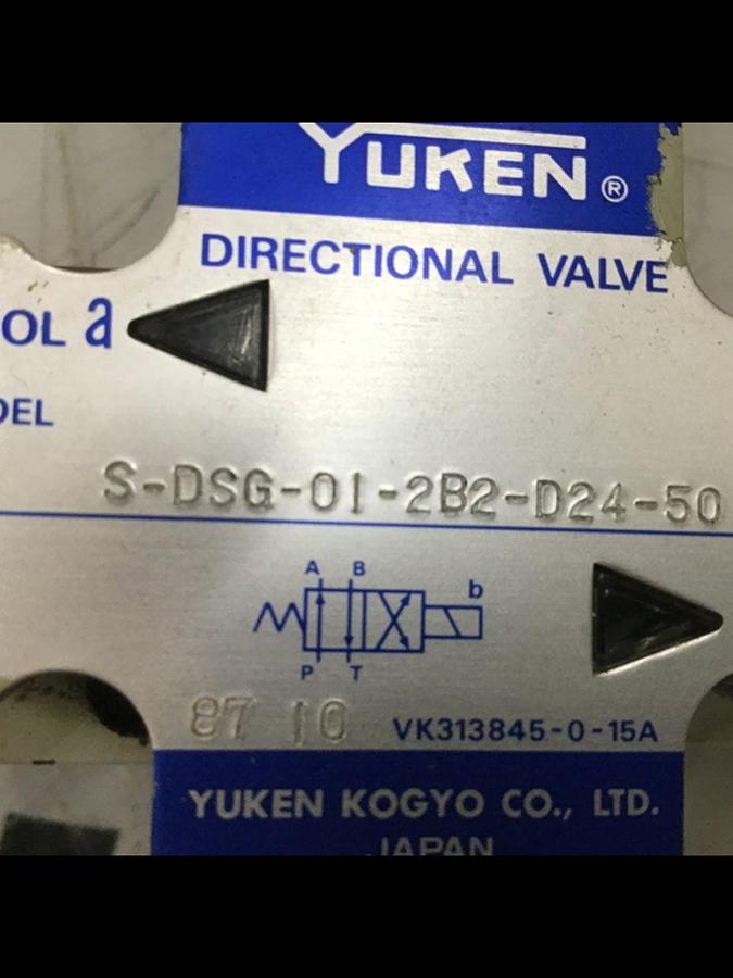 Used YUKEN Directional Valve S-DSG-01-2B2-D24-50 Used 