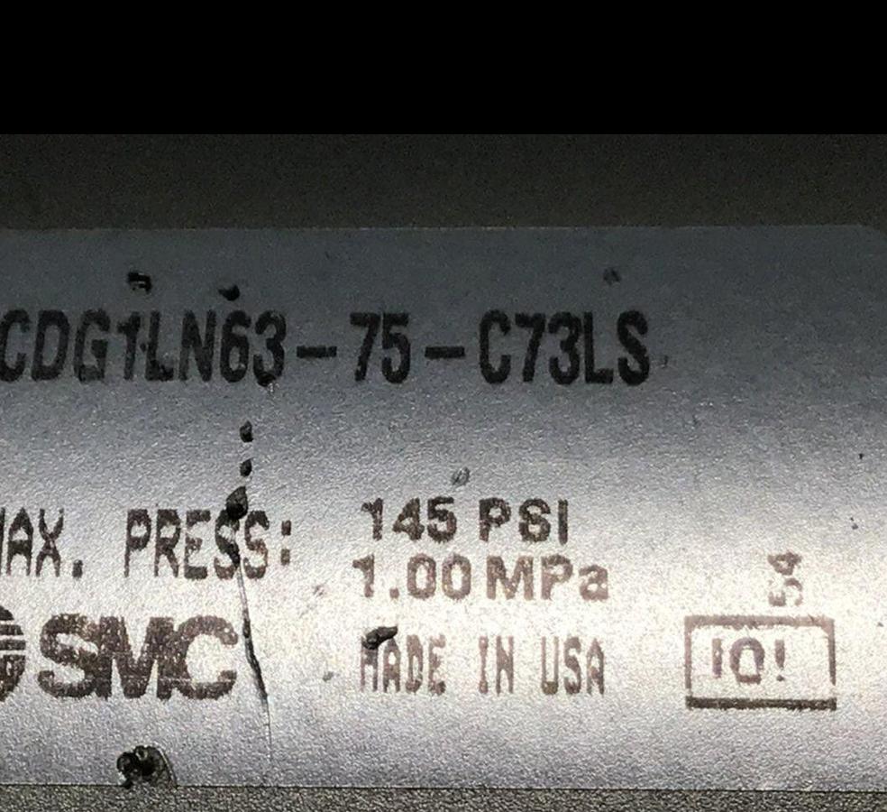 Used SMC Cylinder CDG1LN63-75-C73LS USED