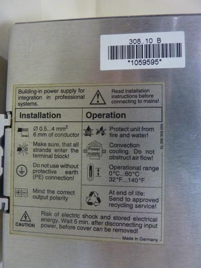 Used SOLA ELECTRIC Power Supply SDN4-24-100 #46508