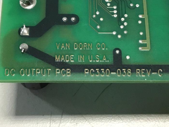 Used VAN DORN Pathfinder DC Output Board PC330-038 330-038 #122192