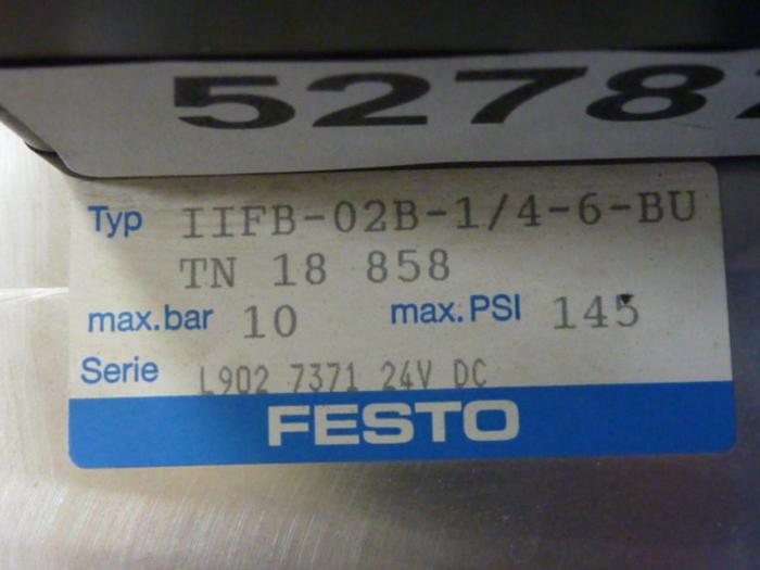 Used FESTO Control Block / Valve Terminal IFB8-02 #52787