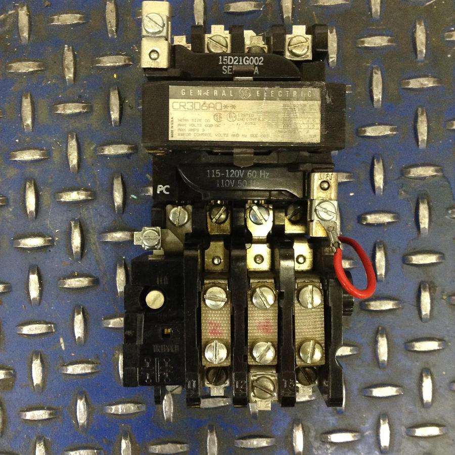 Used GENERAL ELECTRIC (G.E.) Motor Starter Size 00 CR306A0 USED
