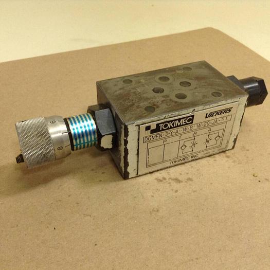 Used TOKIMEC Valve DGMFN-3-Y-A2W-B2W-20-JA-S1 #78623