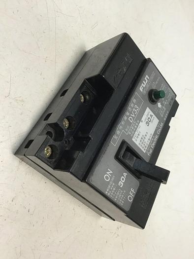 Used FUJI ELECTRIC 30 Amp Circuit Breaker DV33-30 #119822