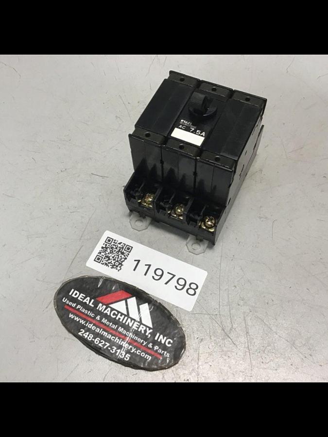 Used FUJI ELECTRIC 7.5 Amp Circuit Breaker CP33E/7.5 Used