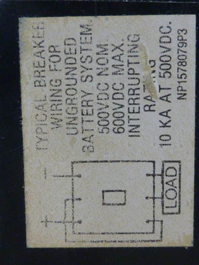 Used GENERAL ELECTRIC / GE 100 Amp Circuit Breaker TED136100 #62003