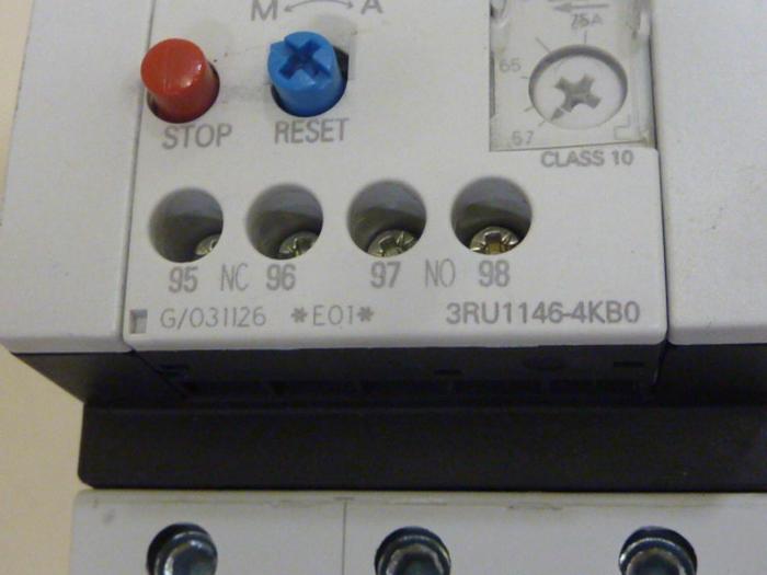 Used SIEMENS Overload Relay 3RU1 146-4KB0 #66594