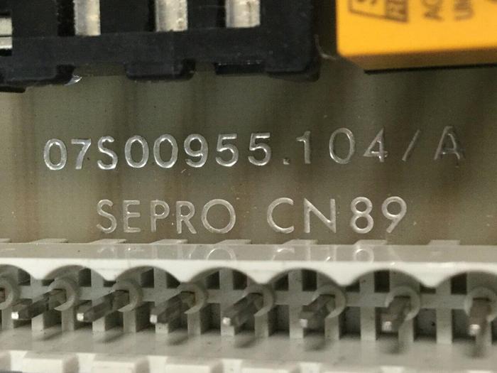 Used SEPRO ROBOTIQUE Circuit Board 07S00955.104/A #105107