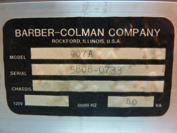 Used BARBER COLMAN Power Supply 907A #35415