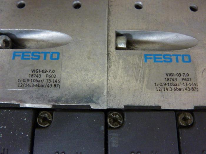 Used FESTO Control Block w/ Valves IFB8-03 #52796