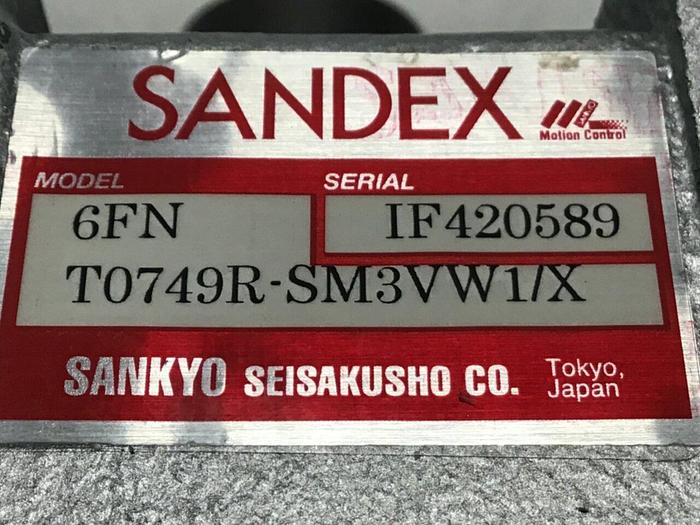 Used SANDEX Indexing Drive 6FNT0732R-SM3VW1/X #119942