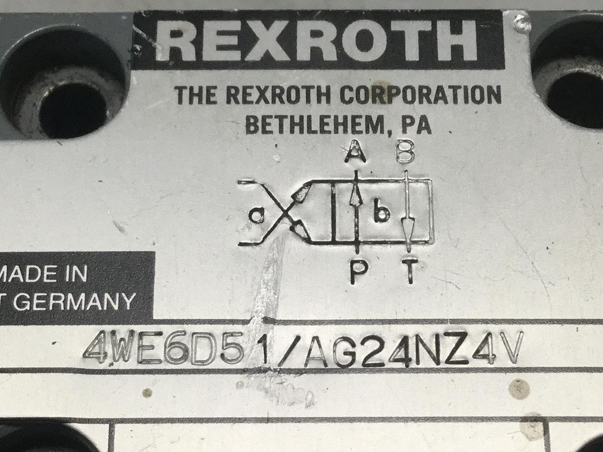 Used REXROTH Valve 4WE6D51AG24NZ4V Used