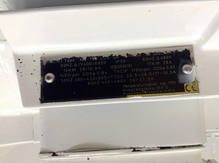 Used AEG 20 HP Motor AM 150 LO4 Q4 Used