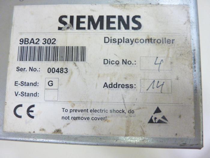 Used SIEMENS Display Controller 9BA2 302 USED