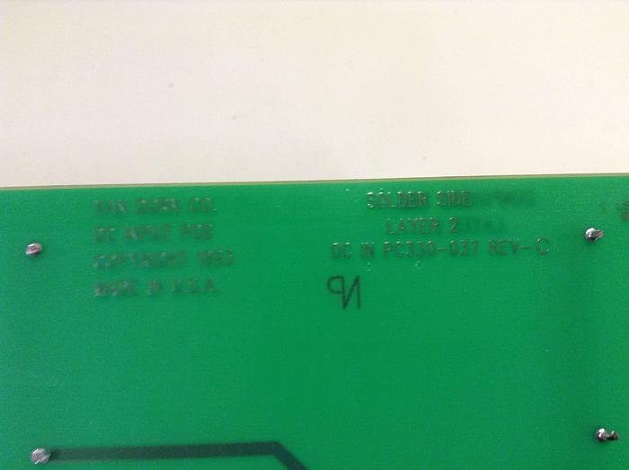 Used VAN DORN DC Input Board 330037 PC330-037 Used