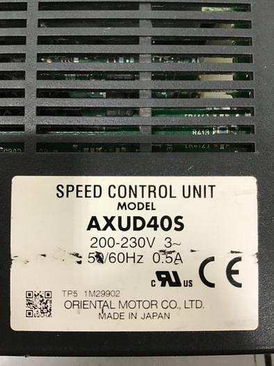 Used ORIENTAL MOTOR Speed Control Unit AXUD405 #119107