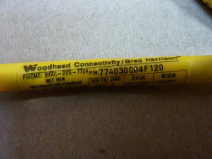 BRAD HARRISON / WOODHEAD Cable 774030C04F120 #29794